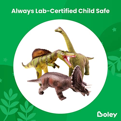 Boley 5 Piece Jumbo Dinosaur Set - Kids, Children, Toddlers Highly Detailed, Realistic Toy Set For Dinosaur Lovers - Perfect For Party Favors, Birthday Gifts, And More #TOP3