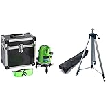 山真製鋸(YAMASHIN)グリーンエイリアンレーザー墨出し器 GA-06BB(4方向大矩・4垂直・1水平ライン照射タイプ) & (YAMASHIN) グリーン・レッド・ドットエイリアン専用エレベーター三脚 T-GA【セット買い】