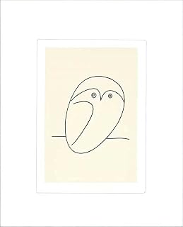 kunst für alle Kunstdruck/Poster: Pablo Picasso Die Eule - hochwertiger Druck, Bild, Kunstposter, 50x60 cm