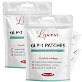 Lipovia Glp-1 Patches, Natural Ingredients Glp1 Patches for Firming with Dandelion, Fennel, Artichoke, Ginger & Turmeric,Skin and Energy for Men and Women Body Care - 60 Patches