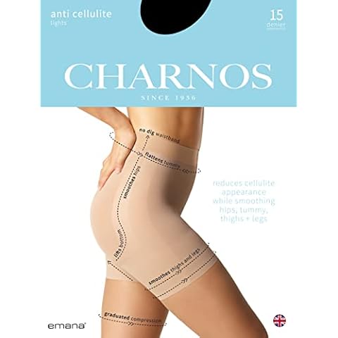 CHARNOS Women's Charnos Anti Cellulite Natural Medium Tights, Natural, M UK Cover