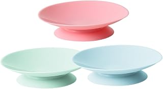 Anneome 3 Pçs Ventosas De Dupla Face Pratos De Bebê Silicone Utensílio Descanso Prato De Criança Ventosa Pratos De Ventosa Ventosas Para Prato Talheres De Bebê Fixação De Prato Otário