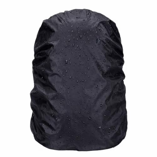 Capa Impermeável para Mochila 70cm x 70cm, Preta, À Prova de Água com Ajuste Elástico para Caminhada e Acampamento