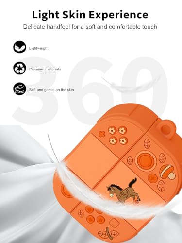 Etui na słuchawki douszne Sony WF-1000XM6, toergy odporne na uderzenia, wodoodporne, miękkie i smukłe silikonowe etui ze smyczą, breloczkiem do kluczy i zestawem do czyszczenia, pomarańczowe