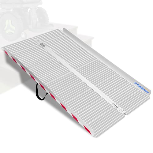 Ruedamann �A���~�X���[�v ����157cm*��85cm �ω׏d400kg �A���~ �܂��ݎ��X���[�v �Ԉ֎q ���L�� �i������ ���p �d���Ԉ֎q �J�[�u �K�i ���֓K�p