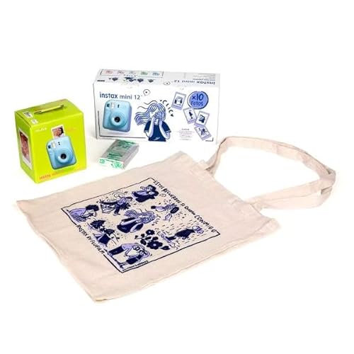 Fujifilm Kit Blossom Instax Mini 12 Pastel Blue - Cámara Instantánea
