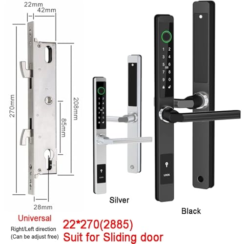 �X�}�[�g���b�N�A �X�����X�}�[�g�w��h�A���b�N�n���h���L�[���X�G���g���[�h�A���b�N Bluetooth �L�[�p�b�h�J�[�h�L�[���X 35-120 �~�����[�g���h�A(22 270(28 85)Sliding Door,Silver)