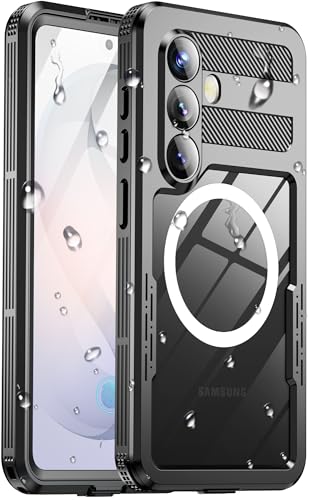 Haireca IP68 Waterproof Case for Samsung Galaxy S26, Magnetic, Black