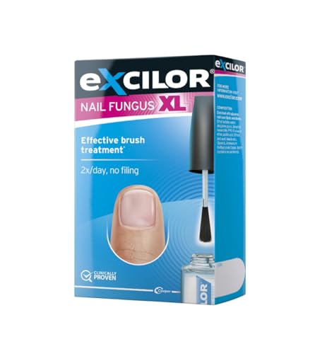 Excilor Nail Fungus Treatment Solution, Fungal Nail Treatment and Repair for Fingernails and Toenails XL 7ml, (Packing May Vary)