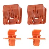 【Spezifikationen】 Dieses Set enthält 4 rote Teile: 2 Motorhaubenstange Klemmrahmen und 2 Halterungsbasen für die Motorhaubenstange, die eine einfache und schnelle Installation ermöglichen.