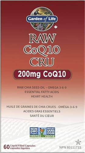 Garden of Life CoQ10 Crudo - 200 mg para Energ...