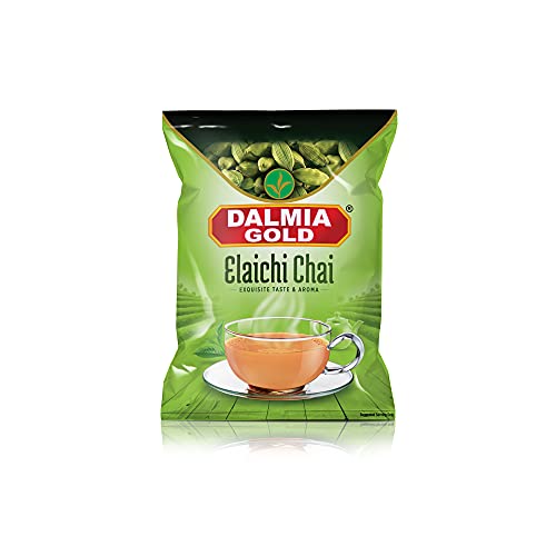 Image of Dalmia Gold Elaichi CTC Tea -200gms Poly Pack | Cardamom Tea | Elaichi Chai with No Artificial Flavours | 100% Vegetarian | Exquisite Taste and Aroma | Pack of 5