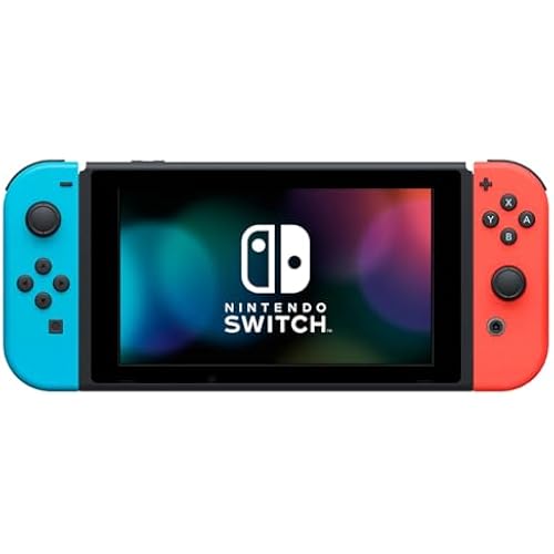 Nintendo Switch with Neon Blue and Red Joy-Con (Renewed)