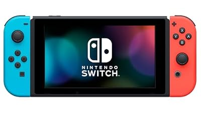 Nintendo Switch with Neon Blue and Red Joy-Con (Renewed)