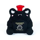 Cuddle Barn PlushGoals – Salsa de soja Wawa The Froggie suave animal de peluche negro Kawaii rana de peluche, 6 pulgadas