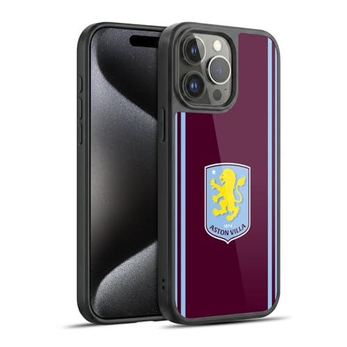 Protection de qualité militaire iPhone 15 Pro Max avec la coque antichoc Aston Villa FC officielle
