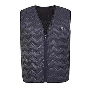 Heated Vest Men Today's Deals,9 Zones USB Charging Heated Jacket,2024 Upgraded Heated Gilet Washable Heated Body Warmer Jacket Winter Outdoor Cycling Hiking Skiing Heated Coat(No Power Bank) S-XL - View #10