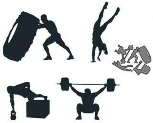 Fitness Weightlifting Exercise Metal Cutting Dies Scrapbooking Card Making Craft