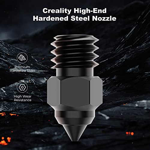 Enomaker High End Hardened Steel Nozzle Mk8 0.4Mm 450℃ Harden Extruder Tips With High Thermal Conductivity For Creality Ender 3/Pro/V2/Max,Ender 5/Pro/Plus,Ender 6,Cr-10S/S4/S5 3D Printers #TOP1