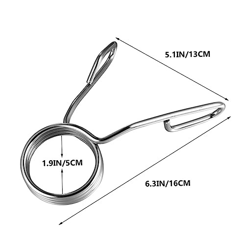 SUPVOX 6 peças, 3 anéis, fivela, colarinho, mola, halterofilismo, prendedor de mola, prendedor de ha