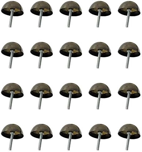 Adonai Hardware 37mm "Ahoah" Brass Round Stud- Antique Brass (Supplied as 20 Pieces per Pack)