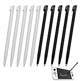 COMPATIBILE CON 2DS. MWUMRCM 2DS Stylus,10x Set di pennini racambi di pennini capacitivi compatibili con 2DS s’inseriscono Bene nel Foro per la Penna, Stylus Pen per schermi tattili(Nero, bianco)