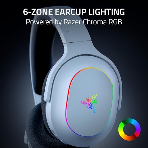 Razer Barracuda X Chroma Wireless Gaming Headset: 2.4GHz Wireless & Bluetooth - Lightweight - Chroma RGB - 40mm Drivers - Cardioid Mic - 70 Hr Battery - for PC, Mac, PS5, Switch, Smartphone - White by Razer - Image 4