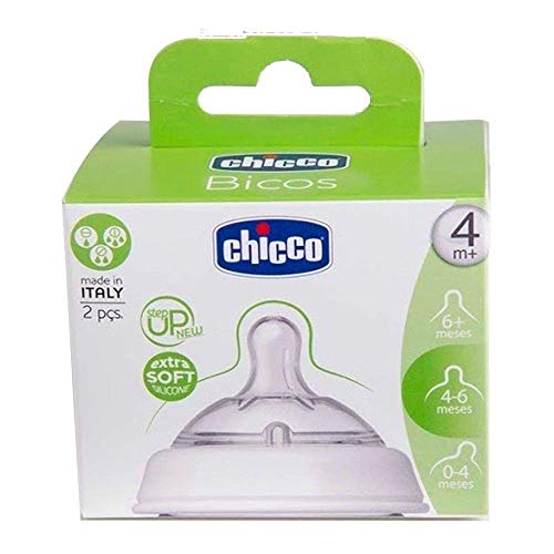 Bico Step Up Chicco 4m+ Silicone Fluxo Ajustável