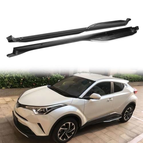 Estribos laterales para Toyota C-HR 2018-2022 aluminio negro