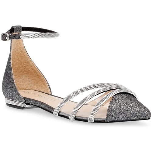 Betsey Johnson Womens Elsah Rhinestone Cut-Out Loafers2