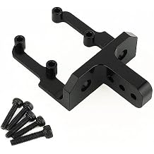 Aluminum Alloy Metal Servo Mount Stand Heighten Mount for 1/10 RC Crawler Car Axial SCX10 II 90046 AR44 and SCX10 Pro Axle Upgrade Parts Black
