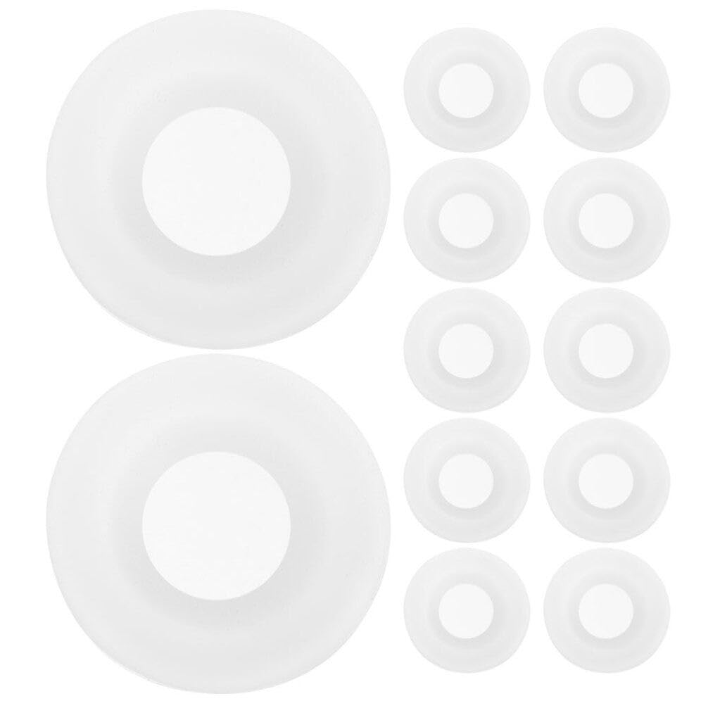 ABOOFAN 12 Juntas de Sellado para Tapas de Botella de Cerveza de Silicona de Color Blanco, Fácil Instalación y Mantenimiento de Fermentación, Recambio para Botellas Swing