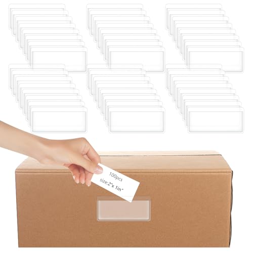 100 Stück Visitenkartentaschen Selbstklebend Wasserdichte...