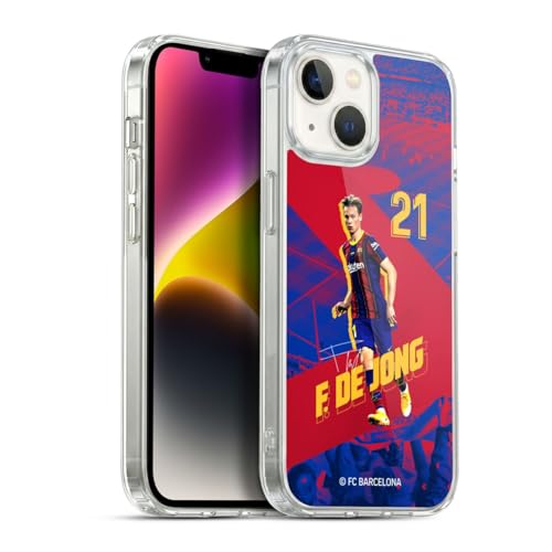 Funda de Gel iPhone 14 FC Barcelona Frenkie De Jong