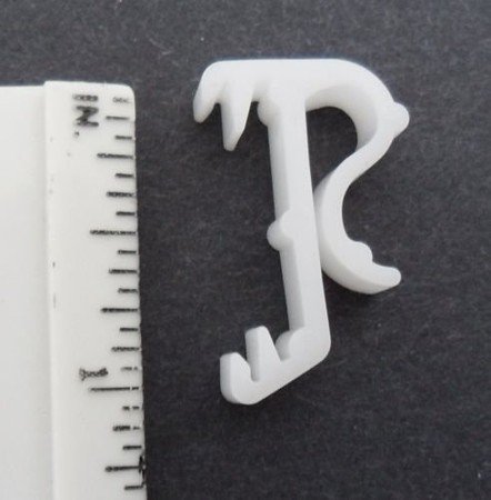 Amazing Drapery Hardware Valance Clips (20 Pack) - 1 Inch White Hidden Valance Brackets, Window Shades And Blinds Parts & Replacement Blind Clips #TOP1