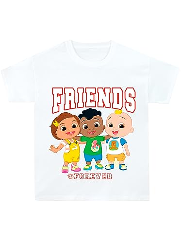 Image of CoComelon T-Shirt for Boys & Girls | JJ White T Shirt for Kids | Coco Melon JJ Girls T-Shirt | 1-2 Years | Official Merchandise