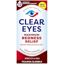 عيون صافية | قطرات العين القصوى لتخفيف الاحمرار | 0.5 FL OZ