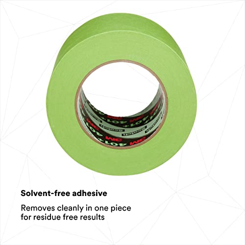 Image of 3M High Performance Green Masking Tape 401+, Superior Adhesion, Clean Removal, Highly Conformable, Paint-Bleed Resistant, 5 in x 60 yd, 1 Roll
