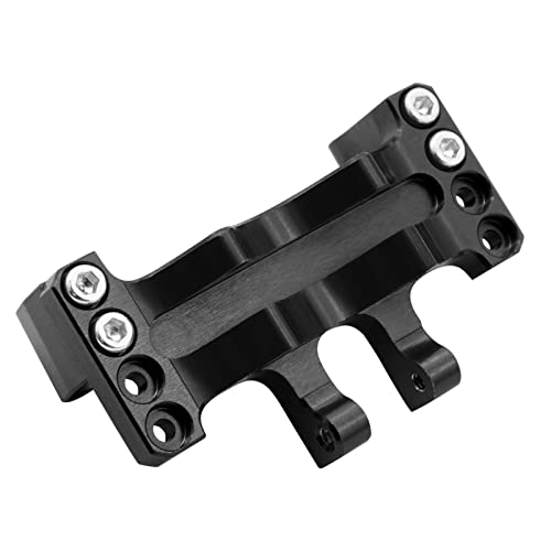 Ogrc Porous Adjustable Rc Servo Mount Metal Steering Servo Mount Bracket For Axial Scx24 Deadbolt/Chevrolet C10 / Wrangler Jlu Gladiator/Bronco Upgrades Parts (Black) #TOP4