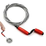 PELARISE Rohrreinigungsspirale Abflussreiniger Abflussspirale Spülbecken Flexible Spirale Abfluss Rohrreinigung für Hartnäckige Verstopfungen in Toilette, Waschbecken, Dusche & Küche