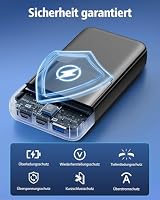 Power Bank 40000mAh, 22,5W USB C Powerbank Schnellladen 2 integrierte Kabel – Ansicht 7