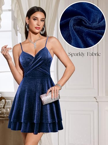 Sequin Homecoming Dresses for Teens Spaghetti Straps Short 2025 Cocktail Dress Sparkly Prom Party Dresses4