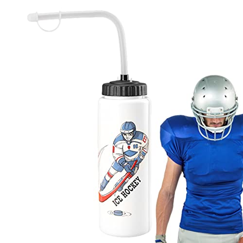 Gecorid Hockey Water Bottles, Squeezable, Hockey Players Water Bottle, Food Grade Safe Water Bottle, Fit For Football Gym Baseball Yoga Boxing Cycling Sport, Easy To Clean - Ideal Hoice #TOP4