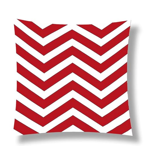 Coussin extérieur imperméable 45x45 velours rouge jardin lot de 4