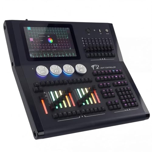 DMX512 �Ɩ��R���\�[���A10.4 �C���`�^�b�`�X�N���[���AArt-Net/�^�C���R�[�h�A�A�v���R���g���[���A2048 �`�����l���g���\ 4096�A�X�e�[�W DJ �V�A�^�[�p
