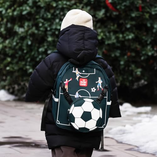 Supercute Mochila infantil 2 em 1 para crianças de 3 a 6 anos, bolsa escolar leve para meninos e men