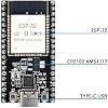 6 Packs ESP32-DevKitC-32 Development Board modules(ESP-32D,ESP-32 CP2012 USB C with 38 pins),Supporting STA/AP/STA+AP,with WiFi+Bluetooth Dual-core and Type-C Interface.