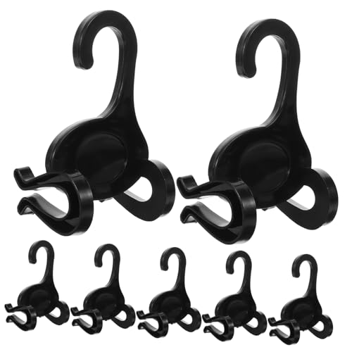 Happyyami 10pcs Vertical Shoe Hooks Hangers for Sneakers and Slippers Space Saving Shoe Organizer Rack for Bedroom and Closet Decorative Display Hooks