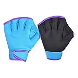 Schwimmhandschuhe, Schwimmhandschuhe, Aquatrainer, Fingerpaddel, Fitness-Wasser-Fäustlinge, Wasser-Aerobic-Ausrüstung, flexible Schwimmhilfe für Rundenübungen oder niedrige Poolübungen