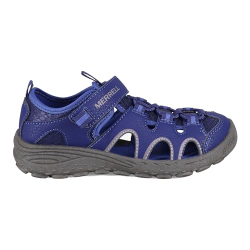 MERRELL KIDS �j�����p �q���p �n�C�h���g���b�J�[�B, �l�C�r�[/�u���[/�O���[�B, 13 Little Kid